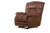 Dawkins - Power Lay Flat Reclining With Oversize Xtra Comfort Ottoman - Chocolate (647937-1428/79)