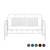 Vintage Series - Twin Metal Day Bed - Antique White (179-BR11TB-AW)