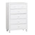 Cottage View - 5 Drawer Chest - White (523-BR40)