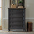 Americana Farmhouse - 5 Drawer Chest - Dark Gray (615-BR41-B)