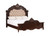 Constantine - 6/0 California King Panel Side Rails - Cherry (B532-230) Constantine - 6/0 California King Panel Side Rails - Cherry (B532-230)