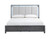 Odessa - 5/0 Queen Lighted Headboard - Charcoal (B6555-310)