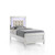 Valentino - 3/3 Twin Headboard - White (BA9698W-510)