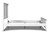 Tamarack - 3/3-4/6 Twin/Full Side Rails - White (BB044W-535)
