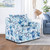 Sylvie - Swivel Chair - Blue / White (U1270-12-BFP)