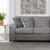 Remi - LAF Loveseat With 2 Accent Pillows - Light Gray (U1990-20L-LGY)