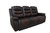 Nikko - Sofa With Dual Recliner - Two Tone Brown (U7005-30-BRN)