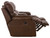 Positano - Top Grain Italian Leather Reclining Console Loveseat - Cocoa (4999-1268/09-3068/09)