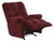 Nettles - Chaise Rocker Reclining With Deluxe Heat/Massage - Merlot (47372-1765/40)