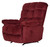 Nettles - Chaise Rocker Reclining With Deluxe Heat/Massage - Merlot (47372-1765/40)