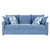 Sylvie - 2 Piece Living Room Set (Sofa & Swivel Chair) - Blue And White Print (23-1270S-2NP)