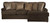 Mammoth - 2 Piece Sofa Chaise With RSF Chaise - Chocolate (4376/76/46-49)