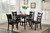 Gia - 5 Piece Round Dining Set - Ebony (D1701-50S)