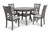 Mitchell - 5 Piece Dining Set - Gray (D1763-50S-GRY)