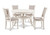 Amy - 5 Piece Round Dining Set - Bisque (D3651-50S-BSQ)