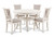Amy - 5 Piece Round Dining Set - Bisque (D3651-50S-BSQ)