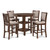 Amy - 5 Piece Counter Dining Set - Cherry (D3651-52S-CHY)