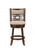 Gia - Swivel Counter Stool - Cherry / Brown (S1701-CS-CHY)