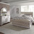 Magnolia Manor - 3 Piece Bedroom Set (California King Upholstered Sleigh Bed, Dresser & Mirror) - White (244-BR-CKUSLDM)