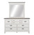 Allyson Park - 3 Piece Bedroom Set (California King Panel Bed, Dresser & Mirror) - White (417-BR-CPBDM)