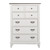 Allyson Park - 4 Piece Bedroom Set (King Panel Bed, Dresser & Mirror, Chest) - White (417-BR-KPBDMC)