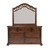 Messina Estates - 3 Piece Bedroom Set (King Poster Bed, Dresser & Mirror) - Dark Brown (737-BR-KPSDM)