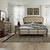 Americana Farmhouse - 4 Piece Bedroom Set (King Shelter Bed, Dresser & Mirror, Nightstand) - Light Brown (615-BR-KSHDMN)