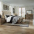 Americana Farmhouse - 4 Piece Bedroom Set (King Sleigh Bed, Dresser & Mirror, Nightstand) - Light Brown (615-BR-KSLDMN)