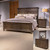 Paradise Valley - 3 Piece Bedroom Set (King Panel Bed, Dresser & Mirror) - Dark Brown (297-BR-KPBDM)