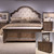 Paradise Valley - 4 Piece Bedroom Set (Queen Upholstered Bed, Dresser & Mirror, Nightstand) - Dark Brown (297-BR-QUBDMN)