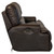 Wembley - Italian Leather Match Power Lay Flat Reclining Sofa With Power Adjustable Headrest - Chocolate