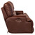 Wembley - Italian Leather Match Power Layflat Reclining Sofa With Power Adjustable Headrest - Walnut