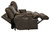 Wembley - Italian Leather Match Power Lay Flat Reclining Sofa With Power Adjustable Headrest - Steel