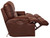 Wembley - Italian Leather Power Lay Flat Reclining Sofa With Power Adjustable Headrest & Lumbar - Walnut
