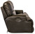 Wembley - Italian Leather Match Power Lay Flat Reclining Sofa With Power Adjustable Headrest & Lumbar - Steel