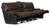 Wembley - Italian Leather Match Power Lay Flat Reclining Console Loveseat With Power Adjustable Headrest & Lumbar - Chocolate