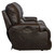 Wembley - Italian Leather Match Power Lay Flat Reclining Console Loveseat With Power Adjustable Headrest & Lumbar - Chocolate
