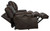 Wembley - Italian Leather Match Power Lay Flat Reclining Console Loveseat With Power Adjustable Headrest & Lumbar - Chocolate