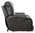 Wembley - Italian Leather Match Power Lay Flat Recliner With Power Adjustable Headrest & Lumbar - Steel