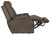 Anders - Power Headrest/Lumbar Power Lay Flat Reclining With Heat & Massage & Extended Ottoman - Charcoal - 42.5"