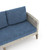 Carezza - 5 Piece Set (Sofa & 2 Club Chairs & 2 Stools) - Dark Blue