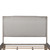 Belmar - King Upholstered Sleigh Headboard - Washed Taupe