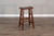Santa Fe - 30" Saddle Seat Stool With Wood Seat - Dark Brown