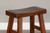 Tuscany - 24" Saddle Seat Stool With Wood Seat - Brown