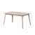 Oscar - Rectangle Table & 4 Chairs - White Ash