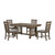 Harrisburg - Dining Table & 4 Chairs - Brown