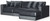 Remington - 3 Piece Modular Sofa Chaise (RSF Chaise) - Slate