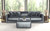 Remington - 3 Piece Modular Sofa And 1 Included Cocktail Ottoman - Slate