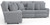 Majesty - 3 Piece Deep Seating Power Reclining Sectional - Shark