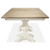 Myra - Double Ped Dining Table Base - Paperwhite